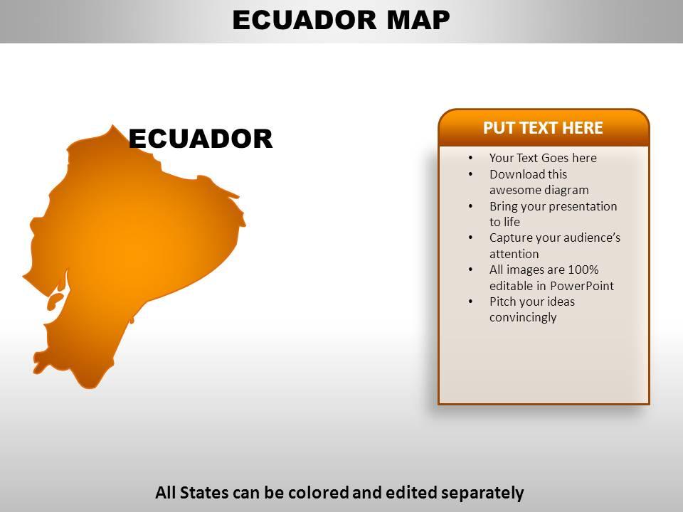 Ecuador country powerpoint maps Slide01