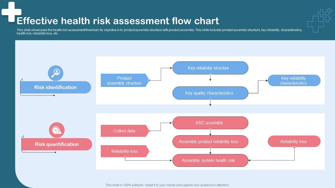Effective Health Risk Assessment Flow Chart PPT Slide