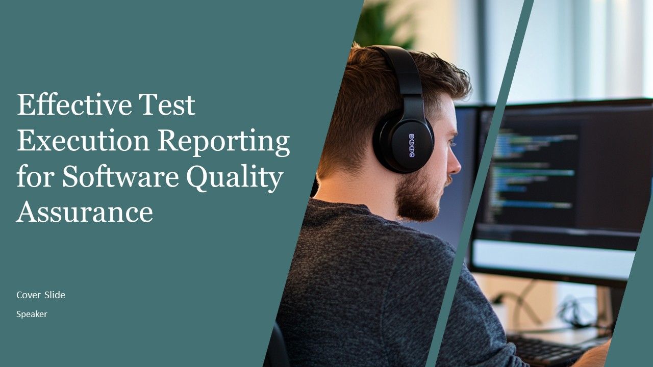 Effective Test Execution Reporting For Software Quality Assurance PPT Slides AT Slide01