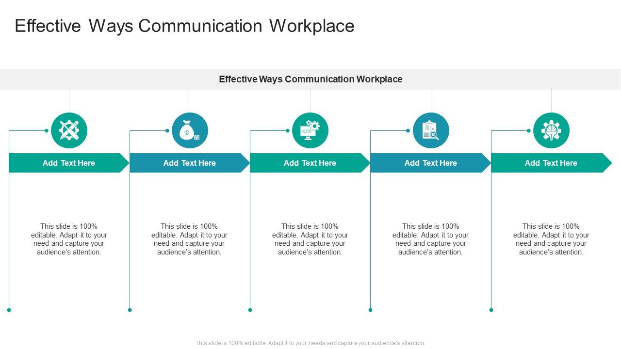 Effective Ways Communication Workplace In Powerpoint And Google Slides ...
