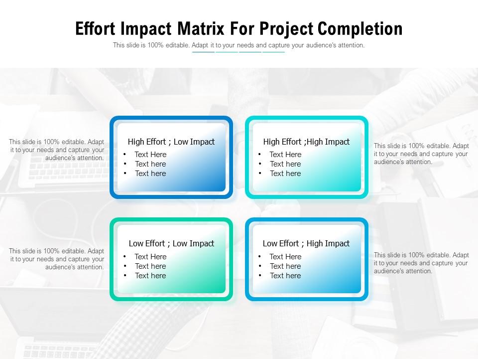 Effort Impact Matrix For Project Completion