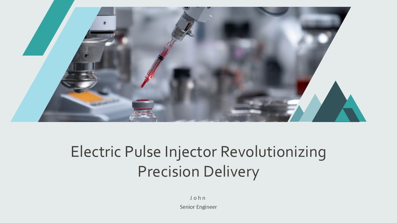 Electric Pulse Injector Revolutionizing Precision Delivery PPT Template ST AI