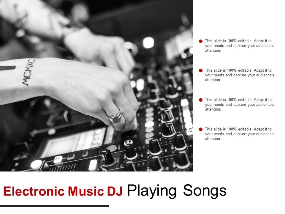 Electronic music dj playing songs Slide01
