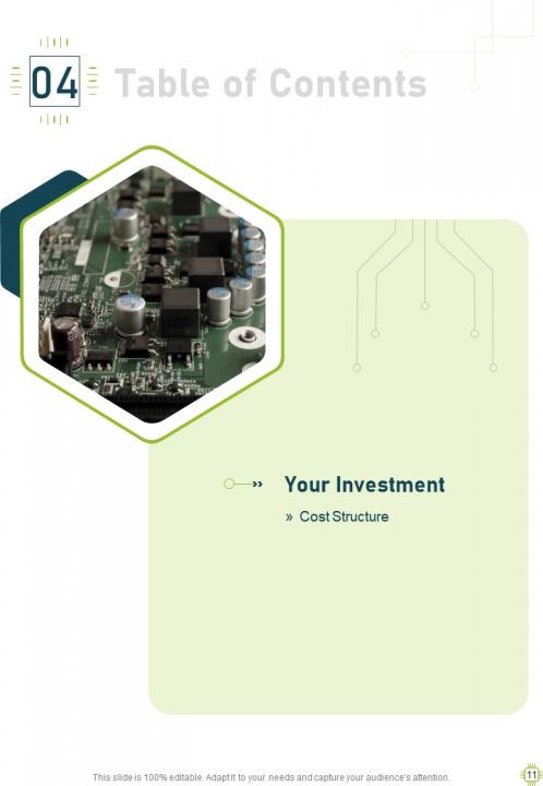 Electronics organizational proposal example document report doc pdf ppt Slide11