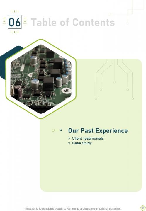 Electronics organizational proposal example document report doc pdf ppt Slide18