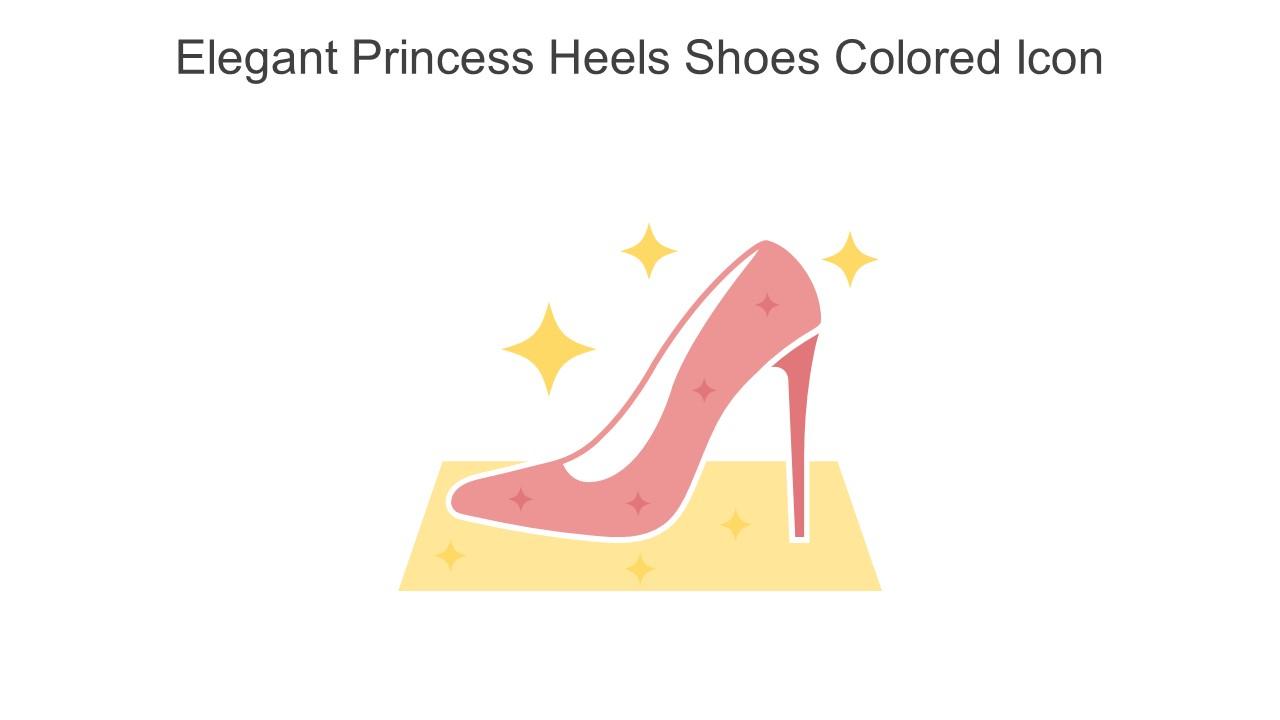 Elegant Princess Heels Shoes Colored Icon In Powerpoint Pptx Png And Editable Eps Format