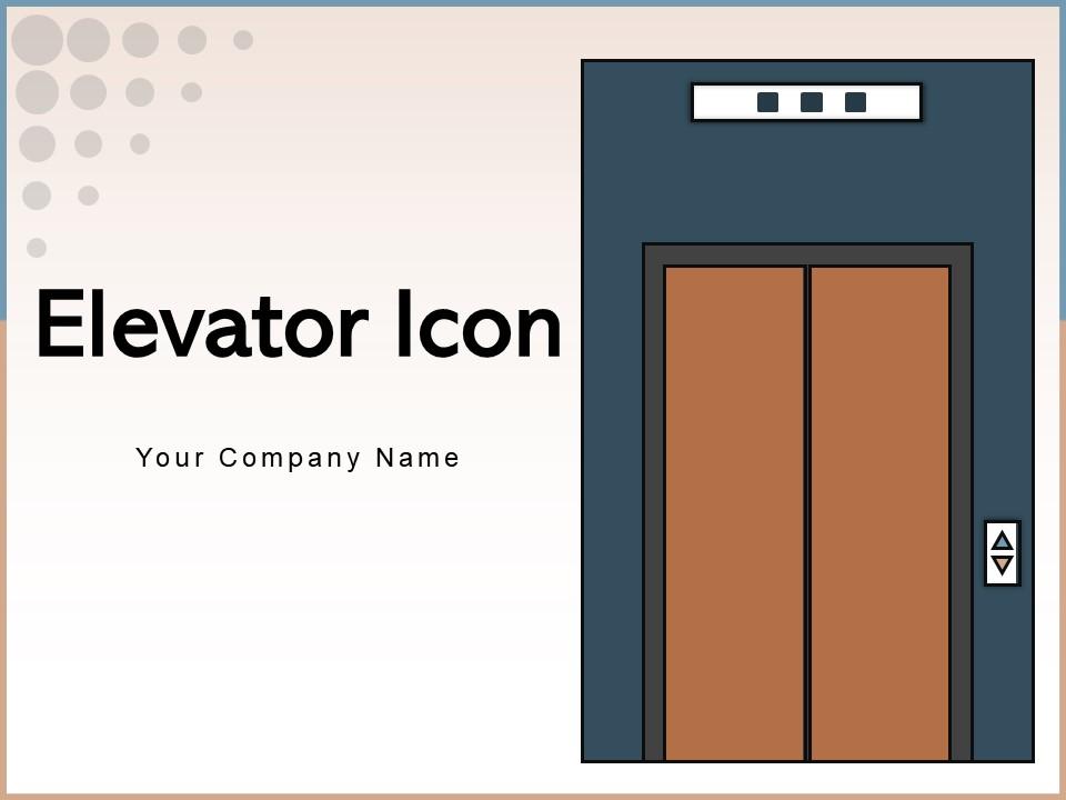Elevator Icon Businessman Luggage Depicting Person Convenience Wheelchair Slide01