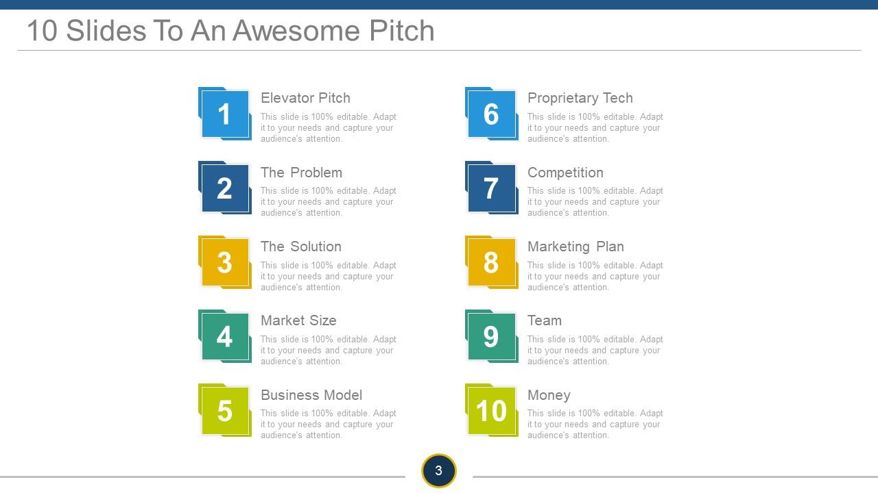 SlideTeam elevator pitch presentation template
