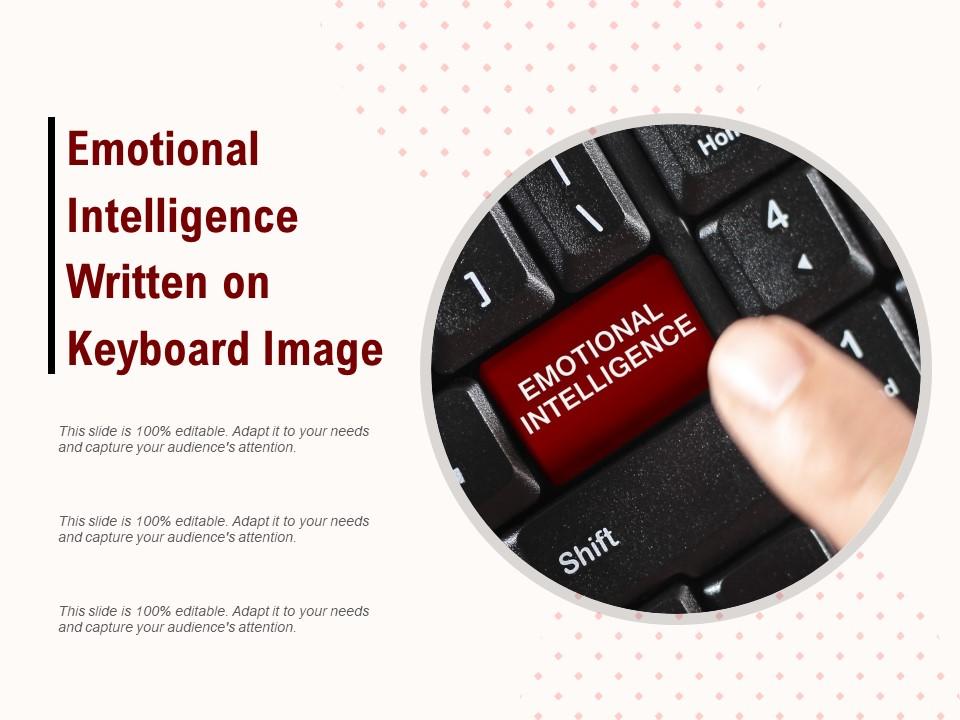 Emotional intelligence written on keyboard image