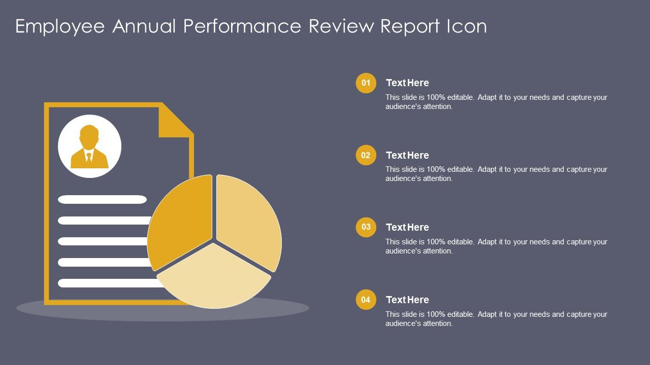 Employee Annual Performance Review Report Icon