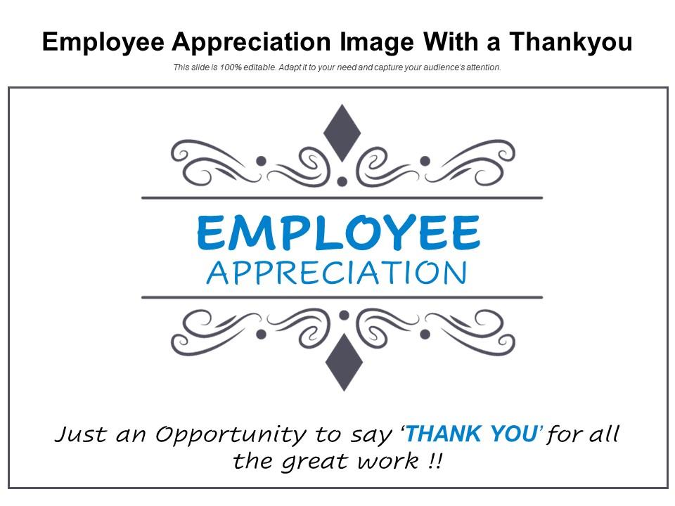 Employee appreciation image with a thankyou Slide01