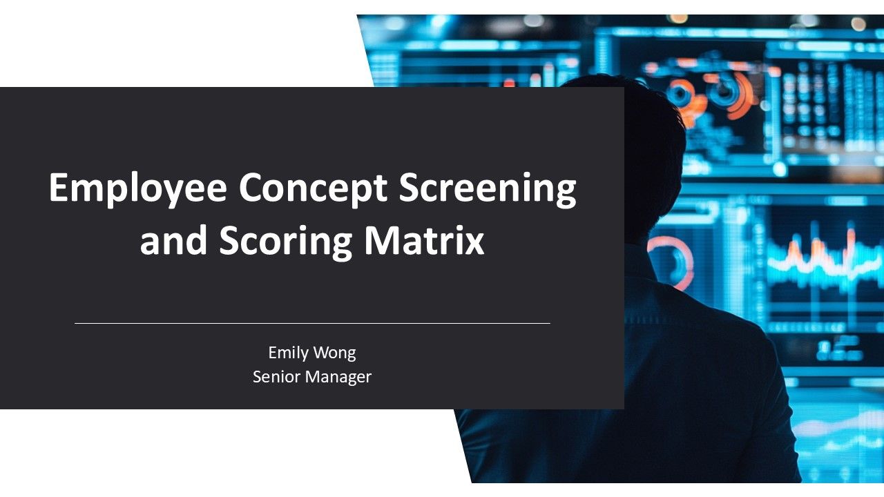 Employee Concept Screening And Scoring Matrix PPT PowerPoint AT