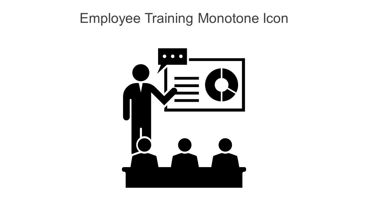 Employee Training Monotone Icon In Powerpoint Pptx Png And