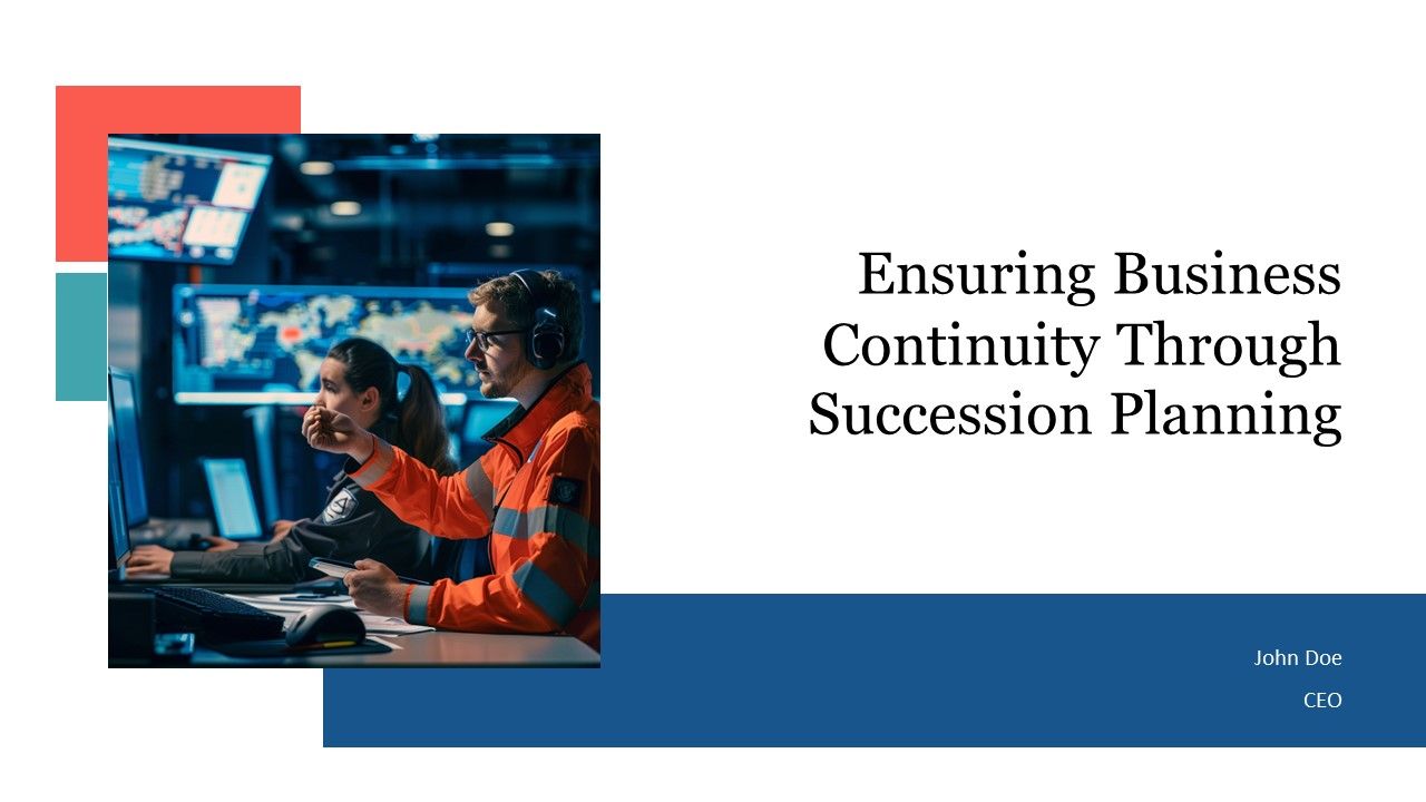 Ensuring Business Continuity Through Succession Planning PPT Sample AT