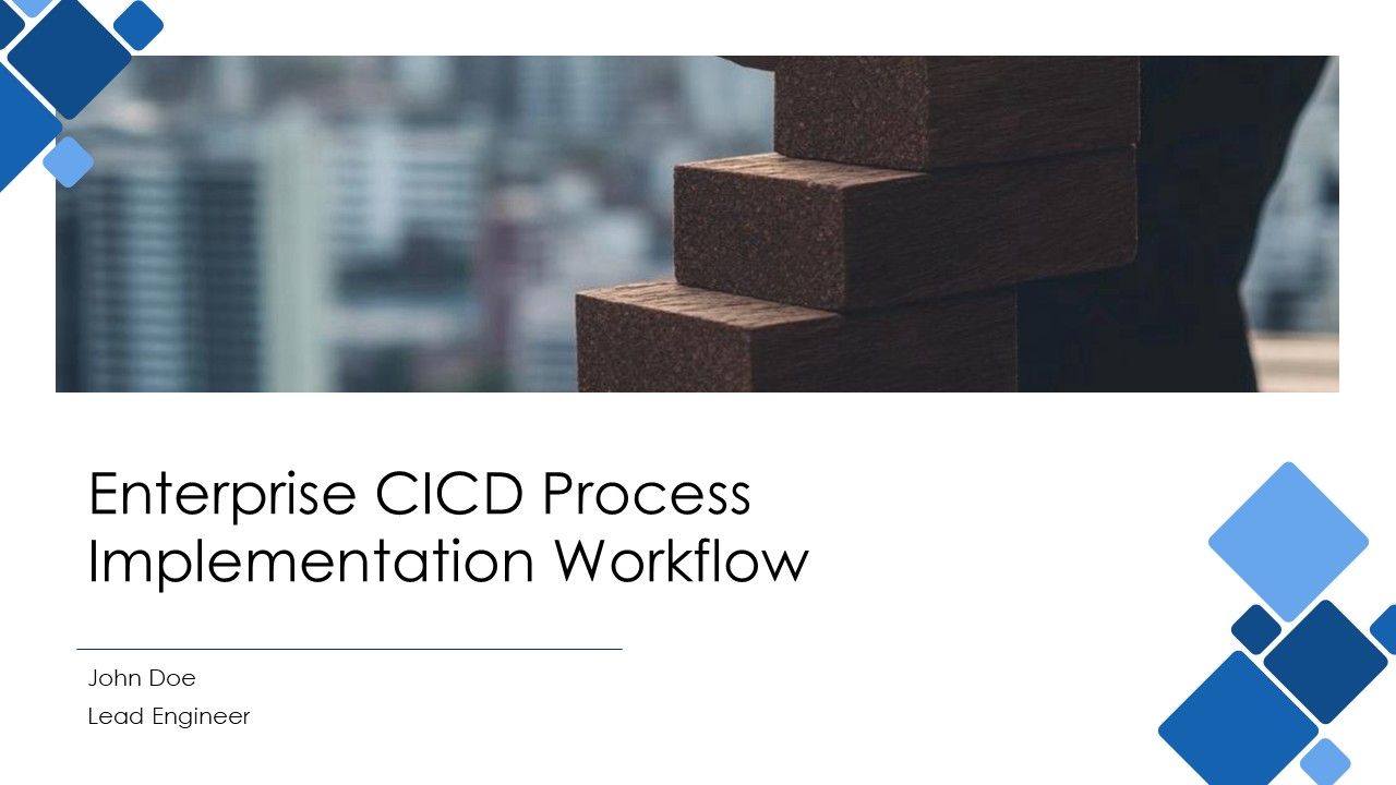 Enterprise CICD Process Implementation Workflow PPT PowerPoint AT