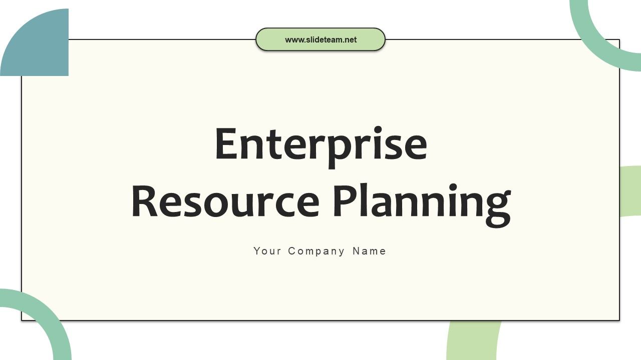 Enterprise Resource Planning Powerpoint Presentation Slides Slide01