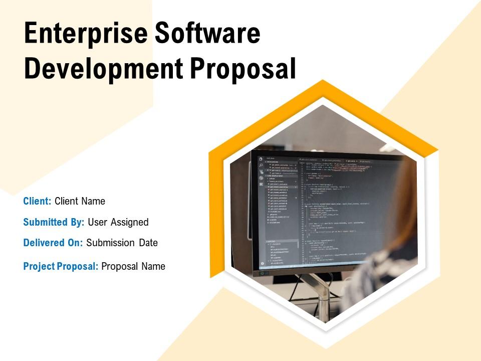 Enterprise software development proposal powerpoint presentation slides ...