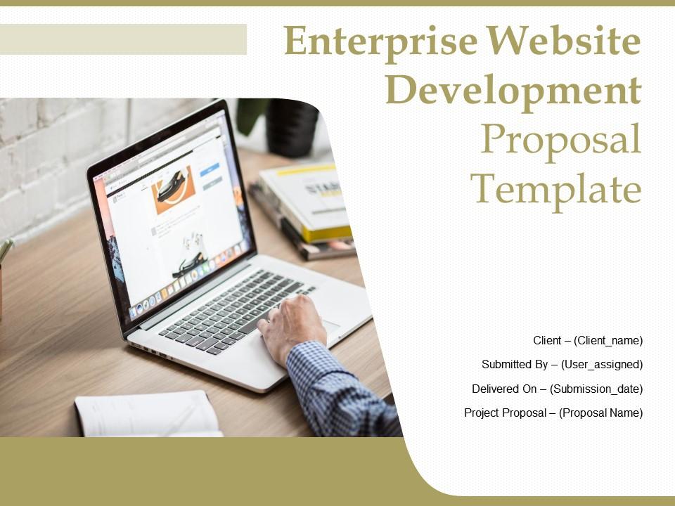 Enterprise Website Development Proposal Template Powerpoint Presentation Slides Slide01