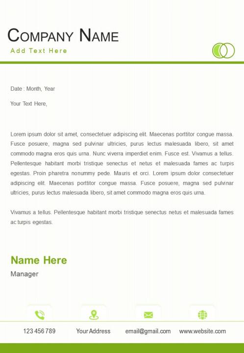 Environmental consultant letterhead design template Slide01