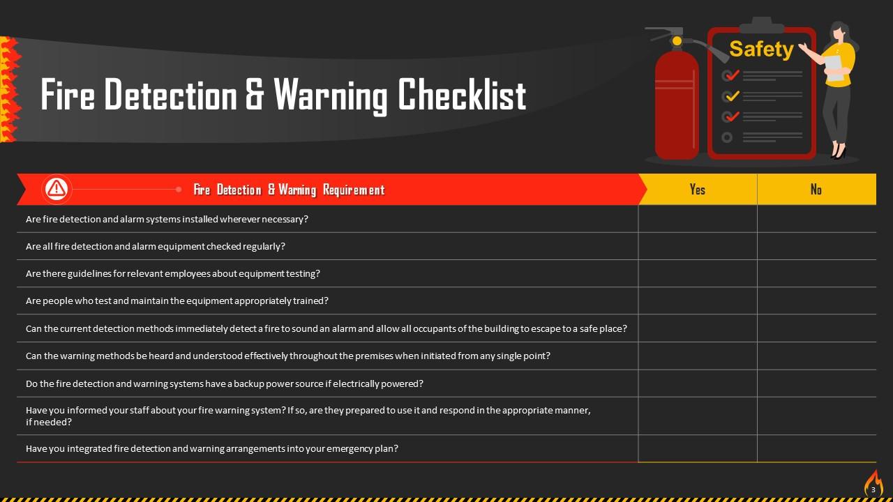 Essential Fire Safety Checklists Training Ppt PPT PowerPoint
