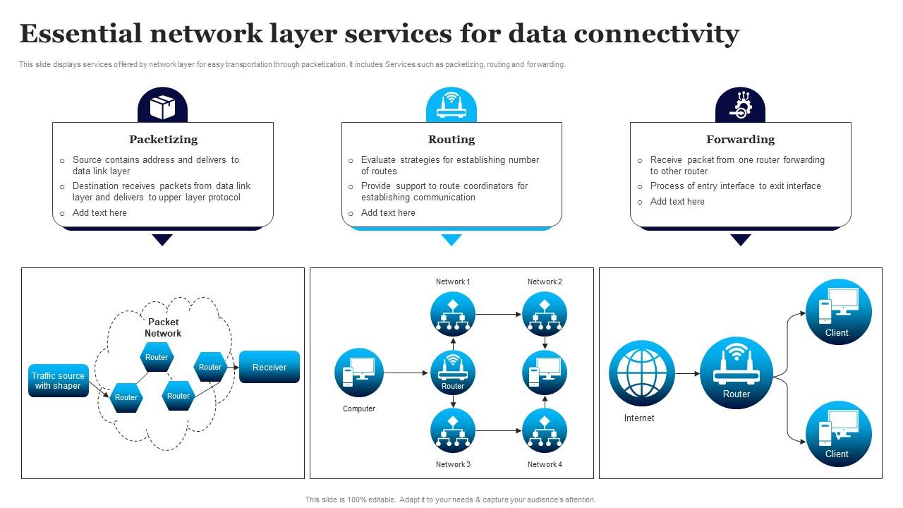 Essential Network Layer Services For Data Connectivity PPT PowerPoint