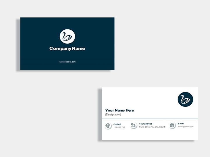 Event management business card template Slide01