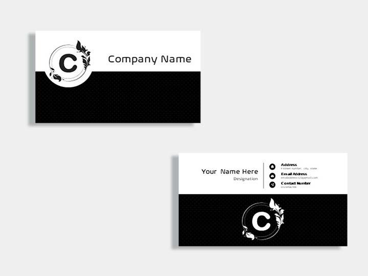 Event management company business card template