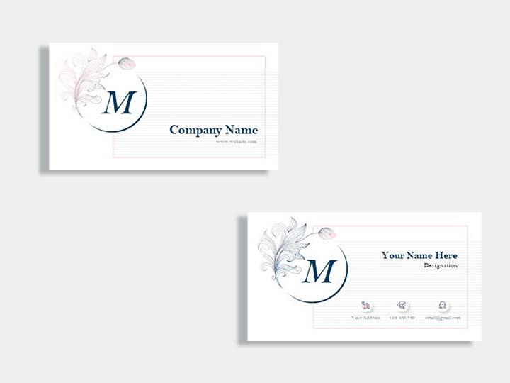Event planner company business card template Slide00