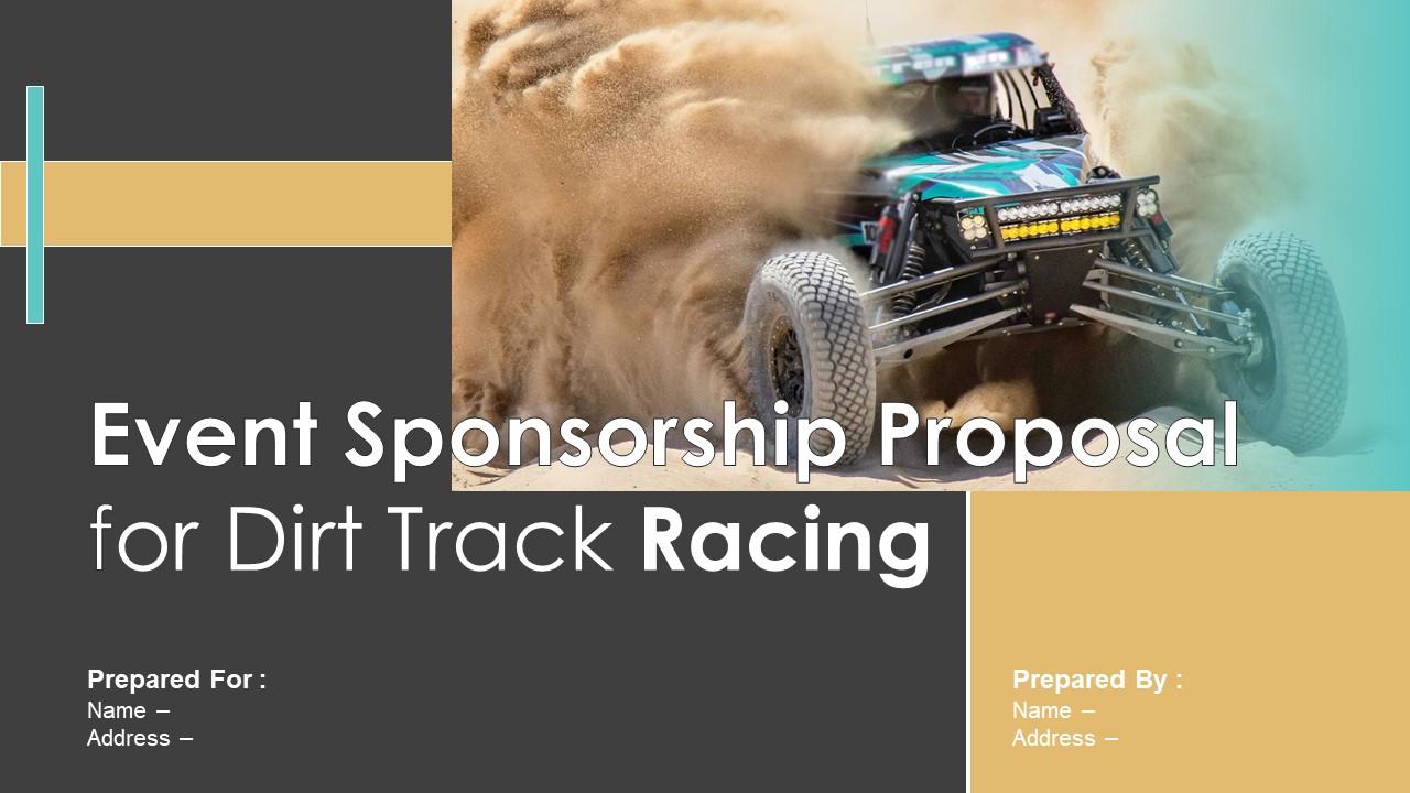 Event Sponsorship Proposal For Dirt Track Racing Powerpoint Presentation Slides Slide01