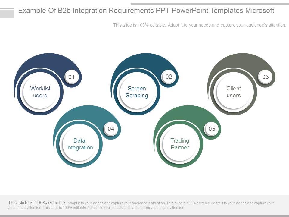 Example Of B2b Integration Requirements Ppt Powerpoint Templates