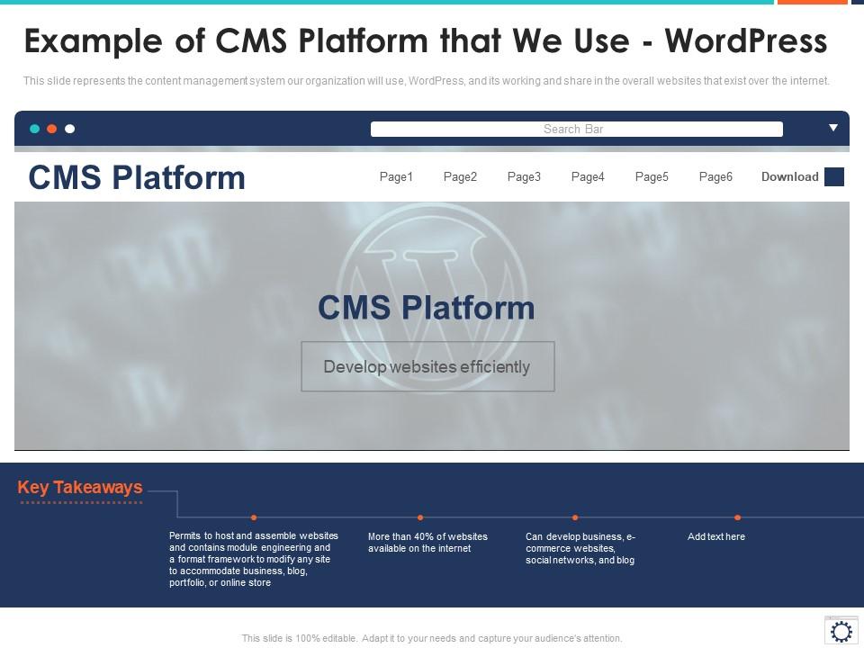 Example Of CMS Platform That We Use Web Development IT | Presentation ...