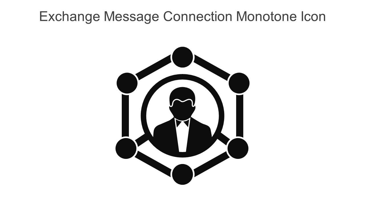 Exchange Message Connection Monotone Icon In Powerpoint Pptx Png And Editable Eps Format