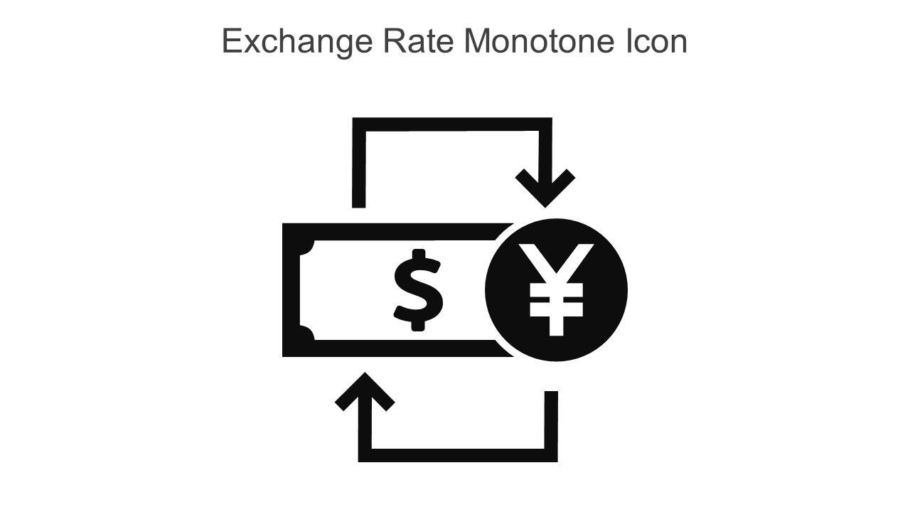 Exchange Rate Monotone Icon In Powerpoint Pptx Png And Editable Eps Format Slide01