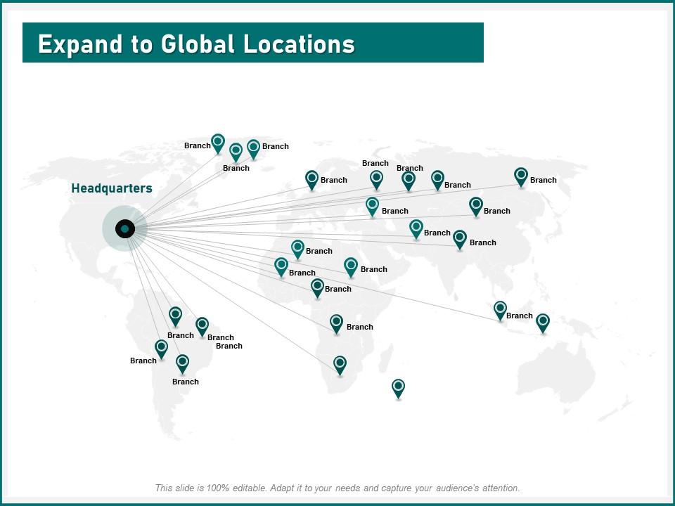 Expand To Global Locations Headquarters Capture Ppt Powerpoint ...