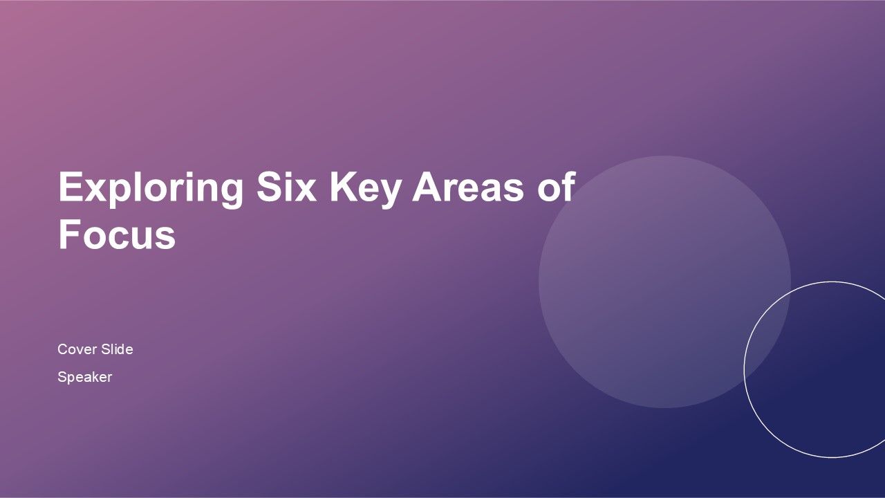 Exploring Six Key Areas Of Focus PPT Presentation ACP Exploring Six Key Areas Of Focus PPT Presentation ACP