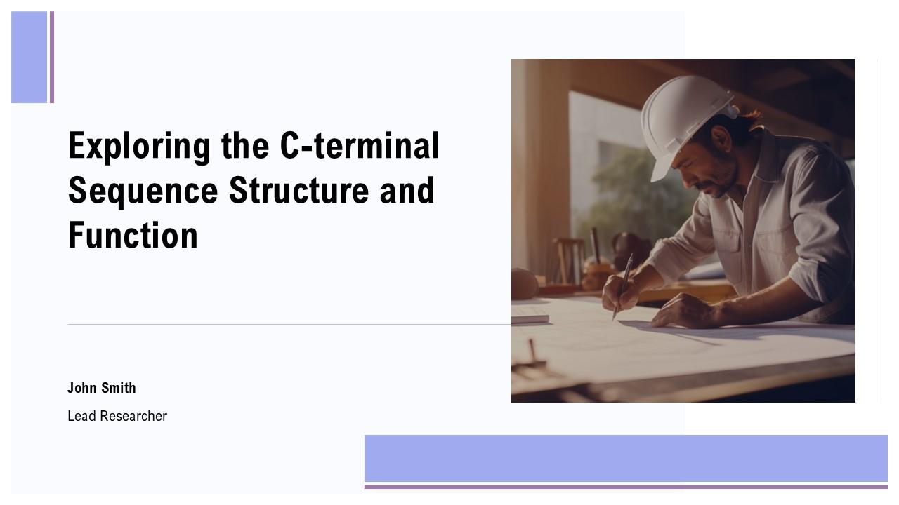 Exploring The C Terminal Sequence Structure And Function PPT Template ...