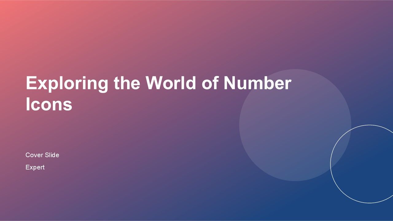Exploring The World Of Number Icons PPT Guidelines ACP Exploring The World Of Number Icons PPT Guidelines ACP