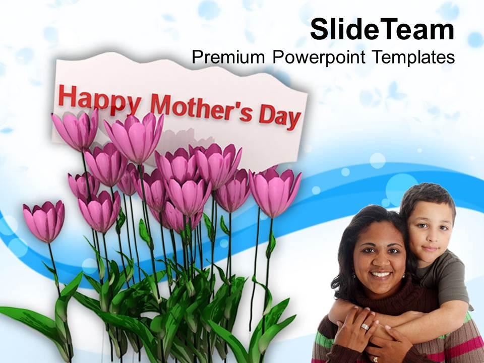 Express gratitude to moms on mothers day powerpoint templates ppt themes and graphics 0513 Slide01