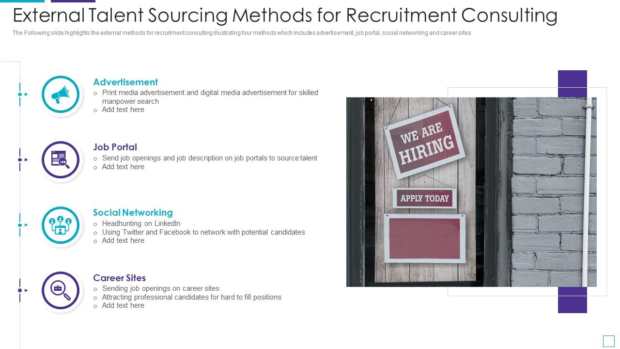 External Talent Sourcing Methods For Recruitment Consulting