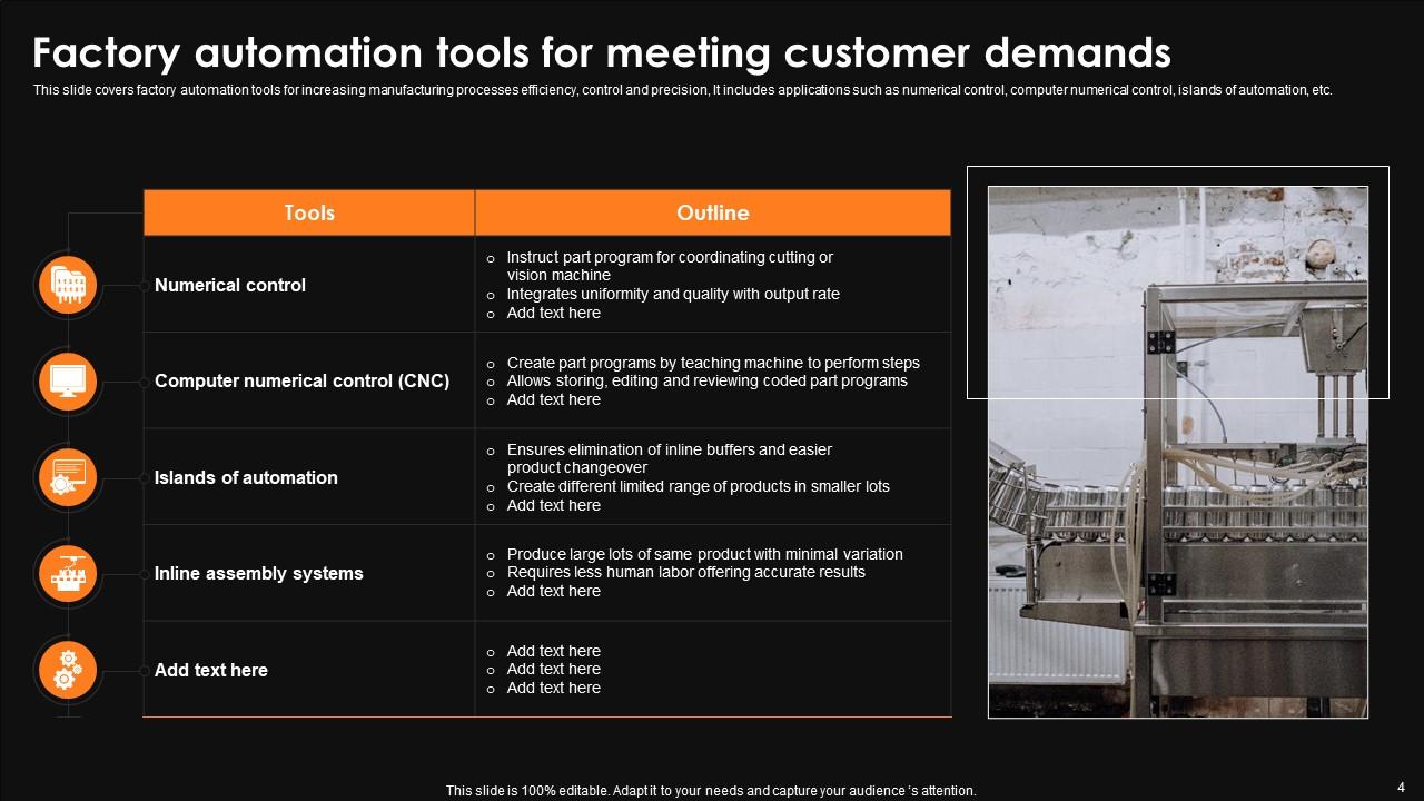 Factory Automation Powerpoint Ppt Template Bundles PPT Sample