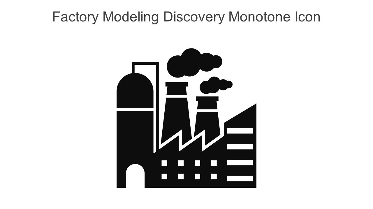 Factory Modeling Discovery Monotone Icon In Powerpoint Pptx Png And Editable Eps Format