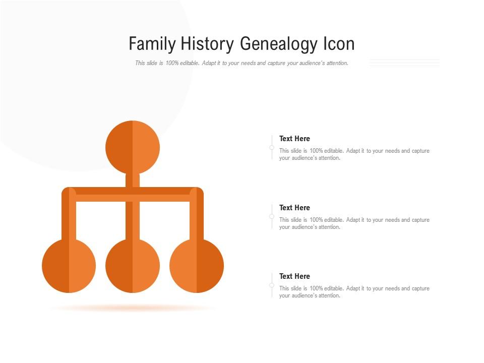 Family History Genealogy Icon Presentation Graphics Presentation
