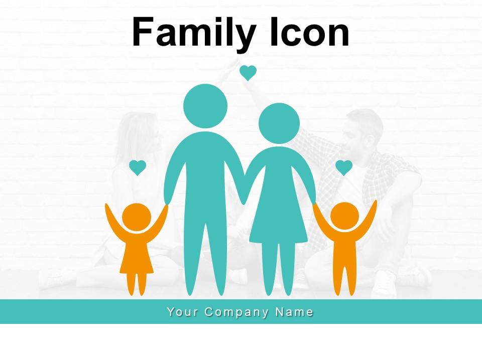 Family Icon Affection Standing Together Television Generation Different Slide01