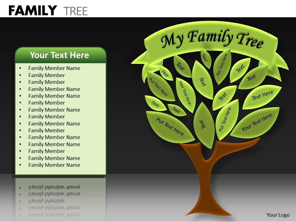 Family Tree ppt 13 | PowerPoint Shapes | PowerPoint Slide Deck Template ...