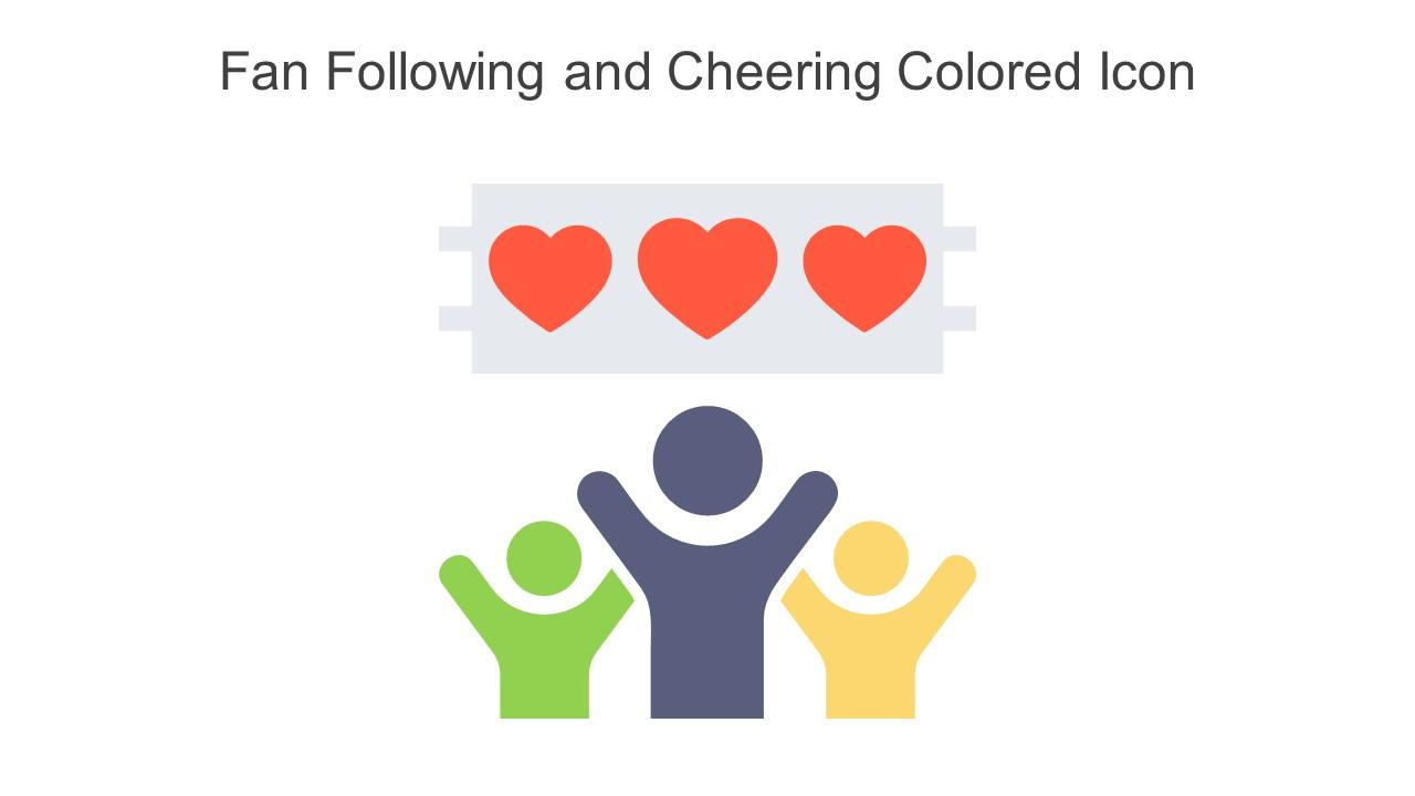 Fan Following And Cheering Colored Icon In Powerpoint Pptx Png And Editable Eps Format Slide01