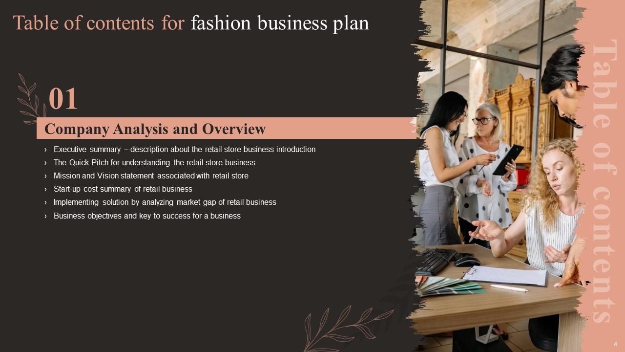 fashion business plan powerpoint presentation