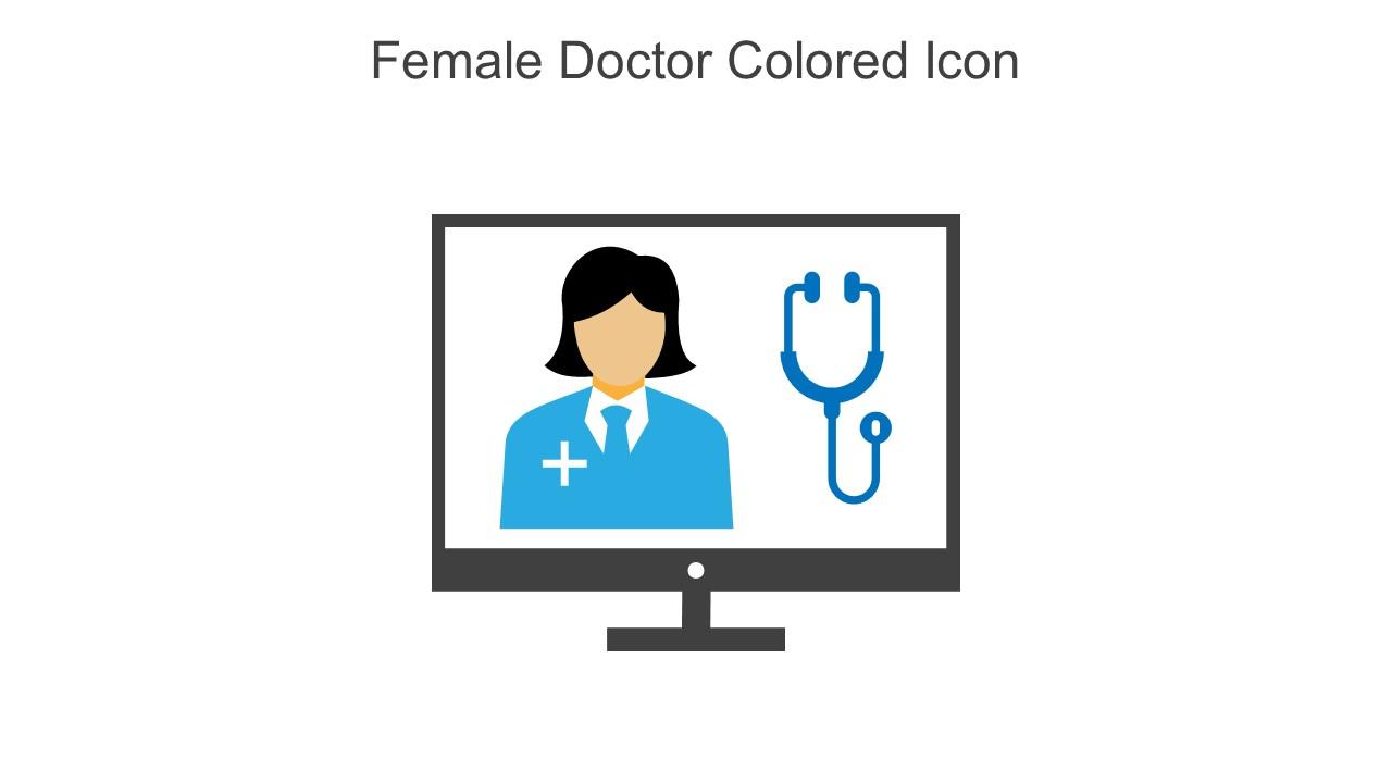 Female Doctor Colored Icon In Powerpoint Pptx Png And Editable Eps Format Slide01