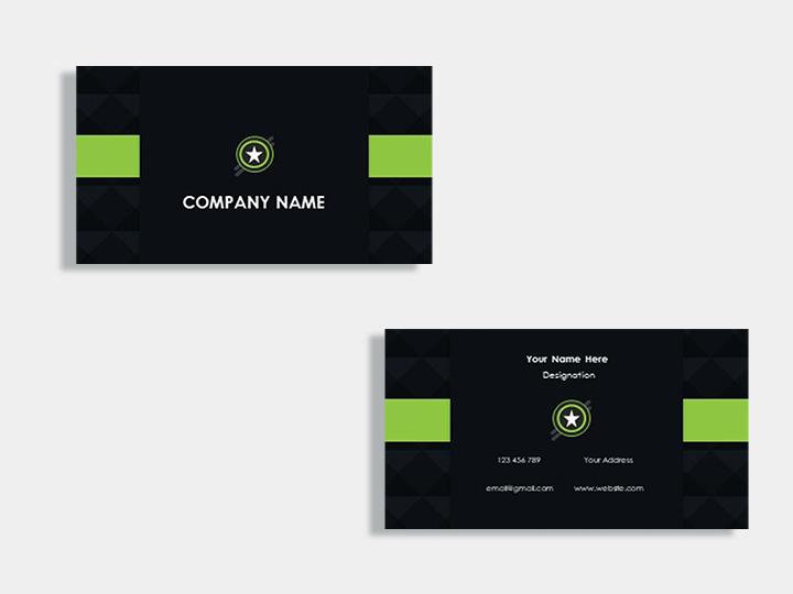 Finance consultant business card design template Slide00