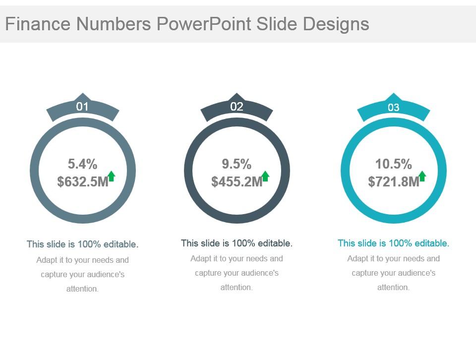 Finance numbers powerpoint slide designs Slide01