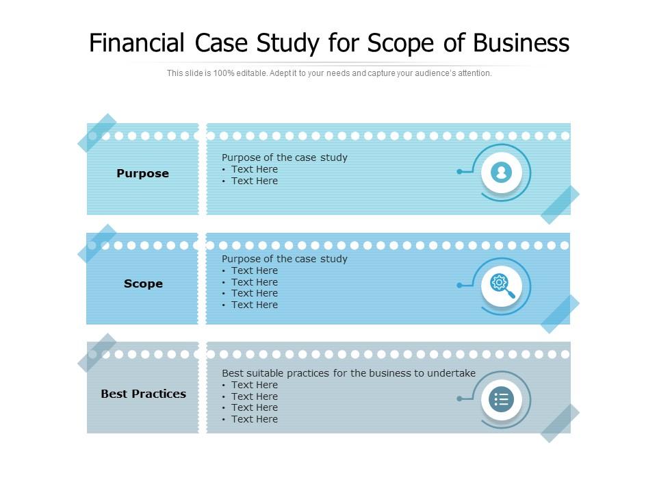 Financial case study for scope of business Presentation Graphics